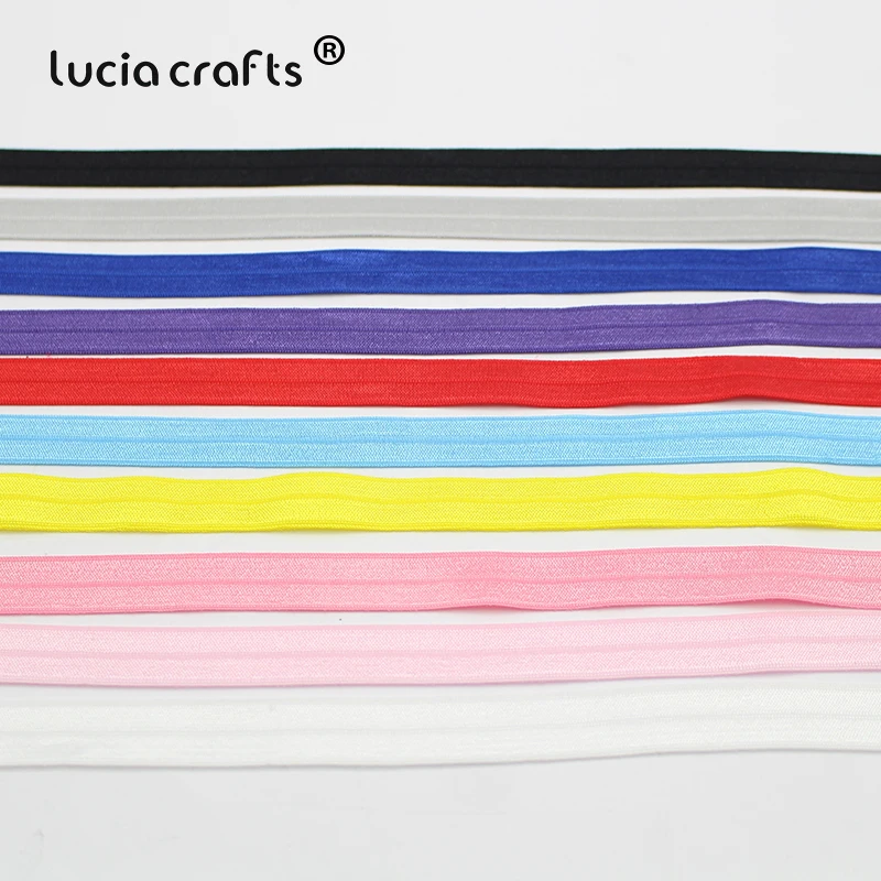 

5Yards 15mm Elastic Band FOE Spandex Shiny Fold Trim Lace DIY Kids Hair Tie Headband Clothing Sewing Accessories T0806