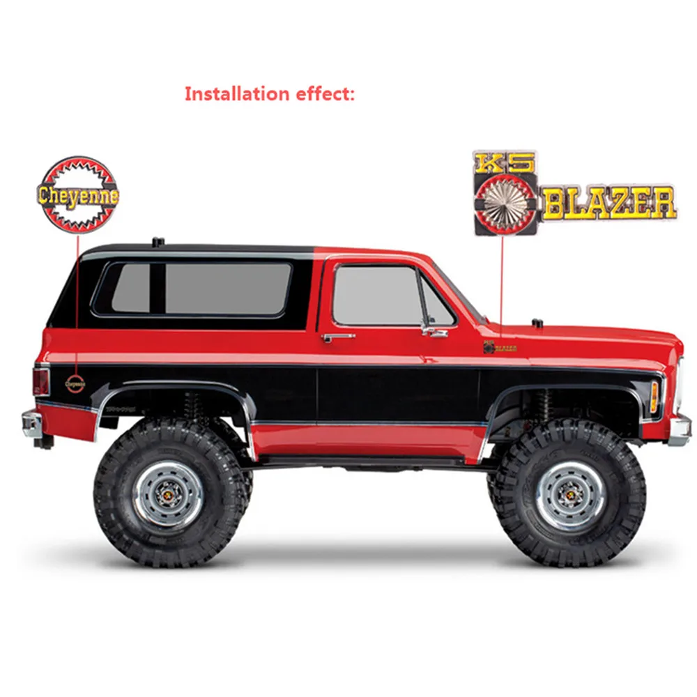 3D металлическая наклейка пластина для TRX4 RC4WD D90 D110 для Traxxas Trx-4 T4 Chevrolet K5 Блейзер Cheyenne AFTERMARKET RC запчасти для автомобилей