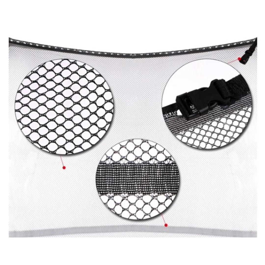 14Feet 8 Pole Outdoor Replacement Trampoline Bounce Safety Enclosure Net for Round Frame Trampoline