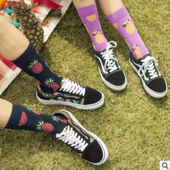

2018 latest fruit series men and women in the tube cotton socks