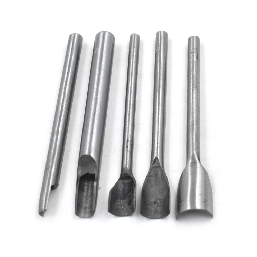

Leather semicircle Punch 5/8/10/12/15mm Oval Angle Leather Belt Punching Tools Spacing DIY Craft Hole Punch Leather Drilling