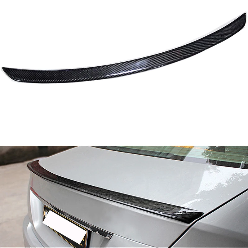 

W204 C180 C200 C260 C300 Carbon Fiber Car Rear Trunk lip spoiler wing For Mercedes Benz W204 C63 4 Door 2008-2013 AMG Style