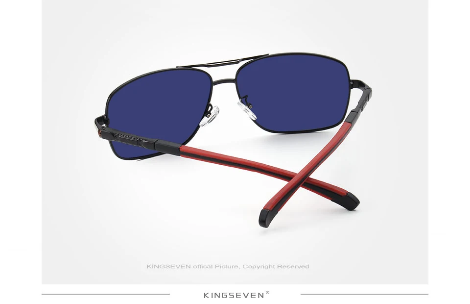 KINGSEVEN Men Aluminum Sunglasses HD Polarized UV400 Mirror