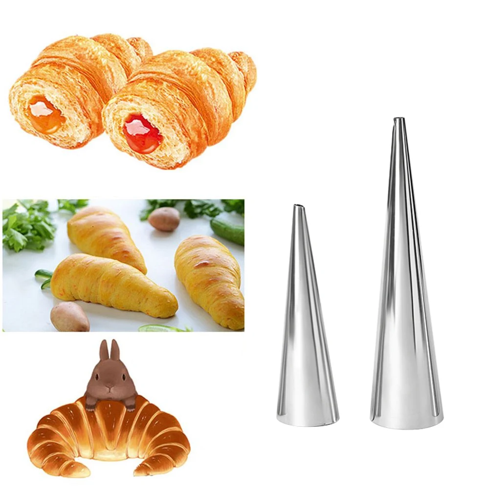 5 шт./компл. DIY конусы для выпечки из нержавеющей стали спиральных Круассанов