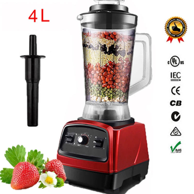 2800W 4.0L 3HP BPA FREE коммерческие профессиональные смузи мощный блендер миксер