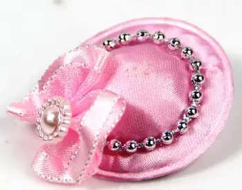 

cute lovely Pet Cat Dog Princess Hat bow tie Accessories Hair Bows with Rubber Bands Grooming Accessories Cute Pet Headwear