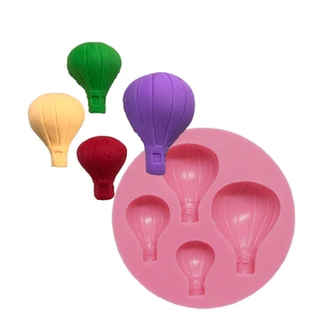 

New Arrival Hot Air Balloon Design 3 D Silicone Mold Chocolate Fudge Cake Decorating Tools E699