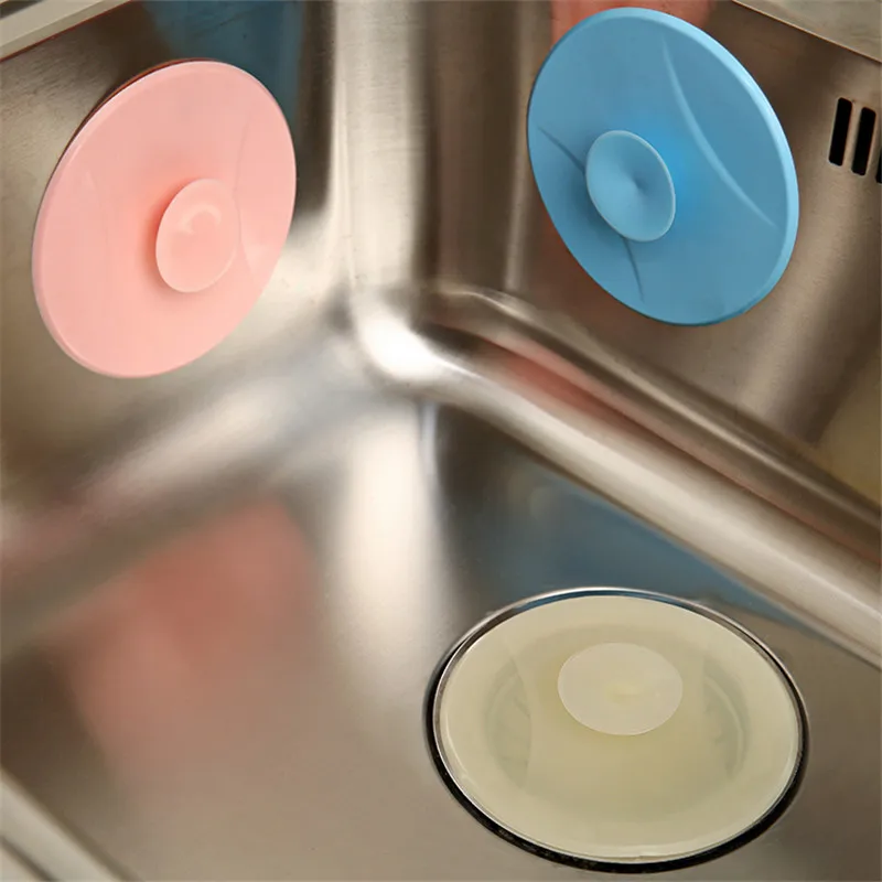 Kitchen Bathroom Sink Shower Drains Stopper 11cm Candy Color Round