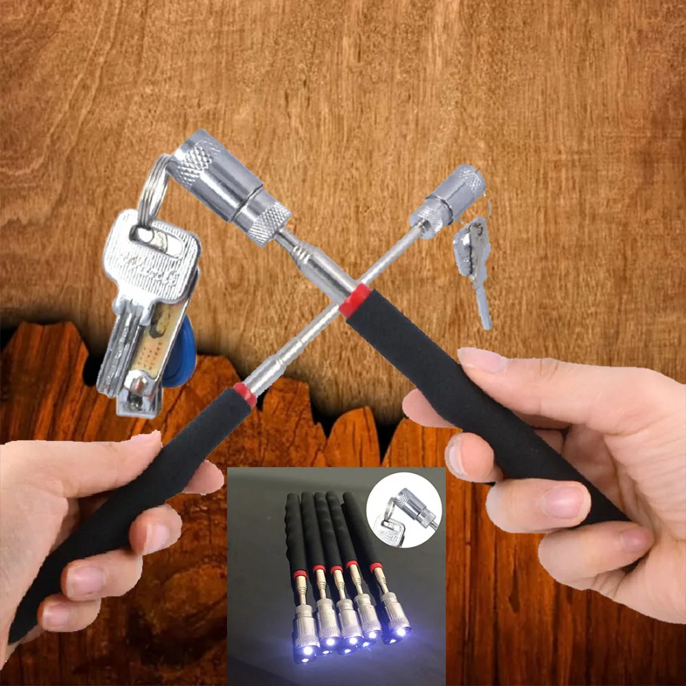 

Universal Magnet Strong Suction Telescopic Extension Rod with Lights Pickup for Suction Screw/Nut Tools/Suction Rods Tools