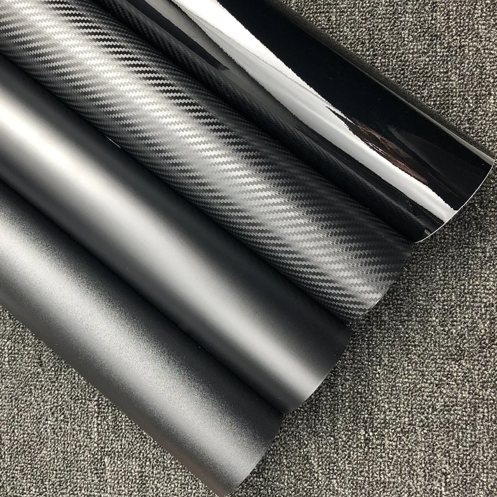 DIY Автомобильная Наклейка 50x200 см 5D углеродная глянцевая пленка виниловая