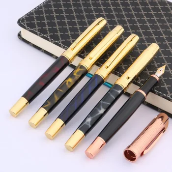 

METAL bright Ice flowers color gifts GOLDEN accessories Iridium Fountain Pen