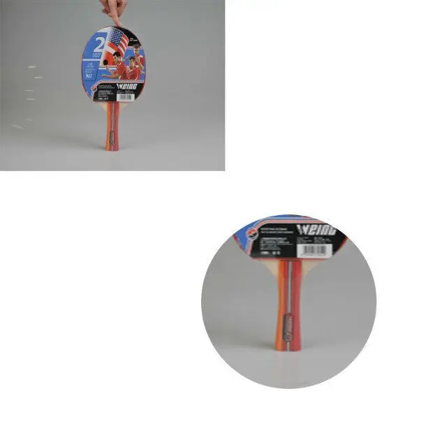 Ракетка с длинной ручкой для настольного тенниса (пинг-понг), портативная упаковка, двухзвездное качество, ждем вас, чтобы купить