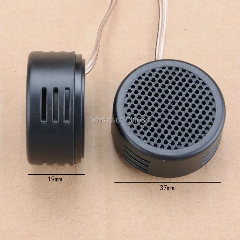 Wotefusi Car Audio Super Power Loud Dome Tweeter Speakers Black 500W Universal 89 dB [QPA429]