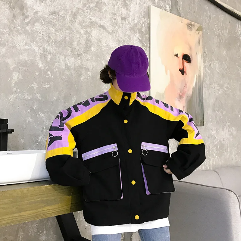 Best 2020 New Spring Autumn Korean Oversize Short Coat Women Female Loose BF Tooling Jacket Girls Tops O