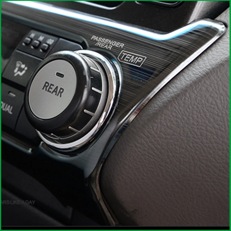 Автомобильный Стайлинг для TOYOTA land cruiser prado 2010- интерьер AC воздушный кондуктор крышка переключателей панели управления наклейка отделка Молдинг