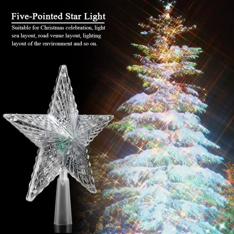 

Christmas LED Star String Lights Colored Five-Pointed Star LED Chrismas Tree Light guirlande led for Xmas Tree Party Decoration