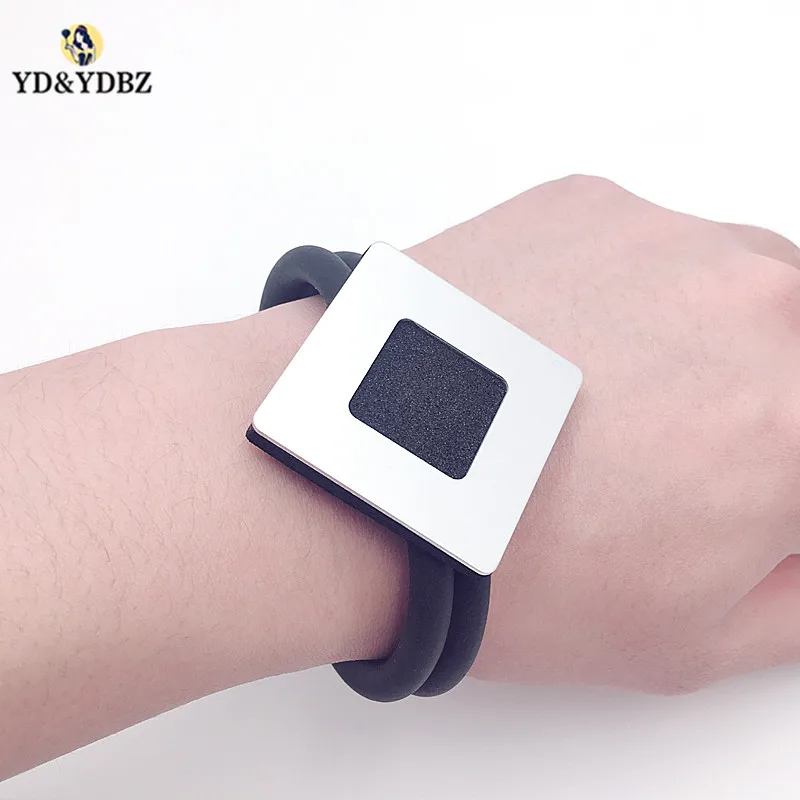

YD&YDBZ Square Charm Bracelet Two Styles Punk Bracelet Women's Jewelry Harajuku Gothic Bohemia Leather Chains Female 2019 New.