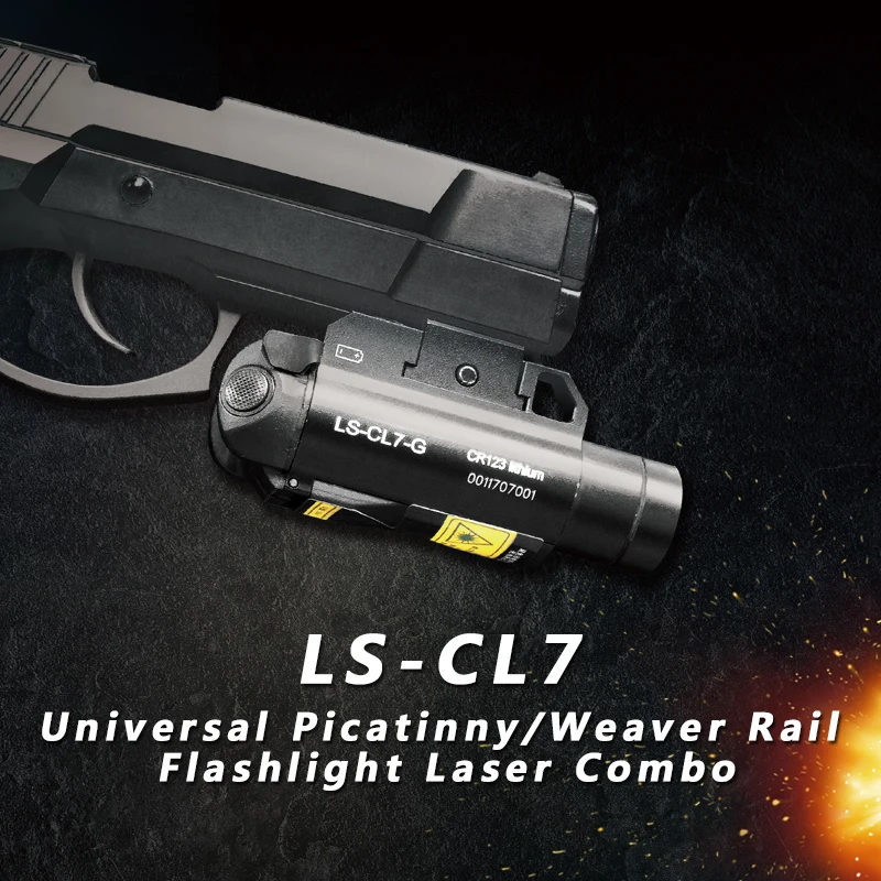 Laserspeed Компактный свет Picatinny LED Тактический световой пистолет 100лм + зеленый