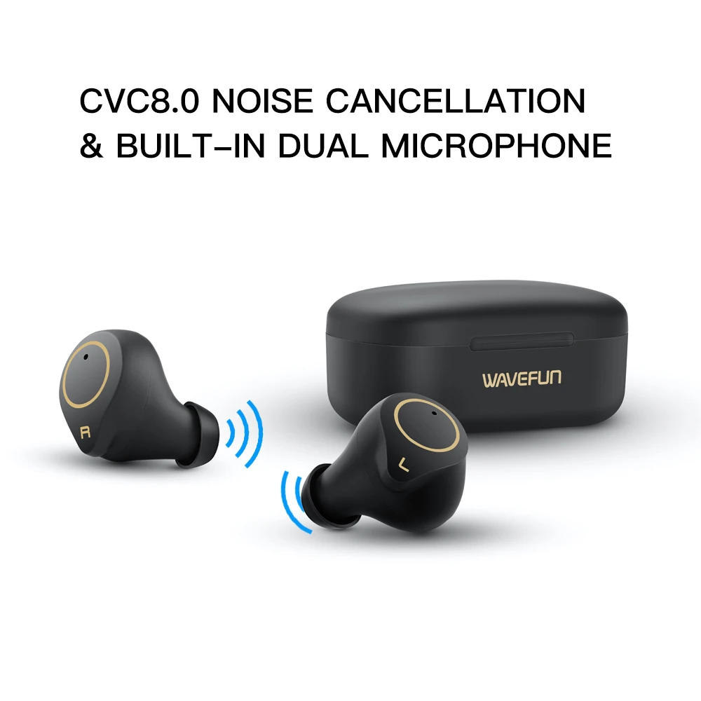 Wavefun XPods 3 беспроводные наушники aptX HIFI IPX7 водонепроницаемые с сенсорным