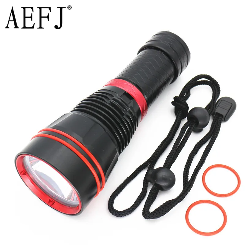 

10000Lm XM-L2 U2 LED Dive 100 Meter Waterproof Underwater Diving Flashlight Torch Lamp Light Lighting LED