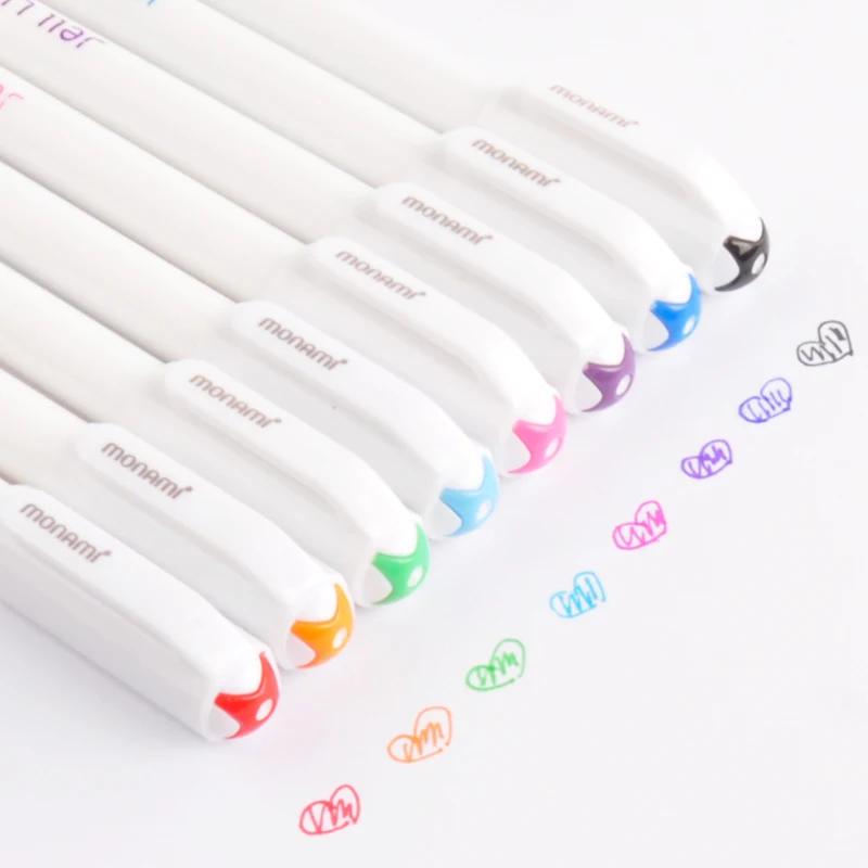 

High Quality 0.4 Mm 8 Colors set Fineliner Colors Pens Arts Marker pen Gel Pens Drawing For Children Graffiti Hook Fiber Pen