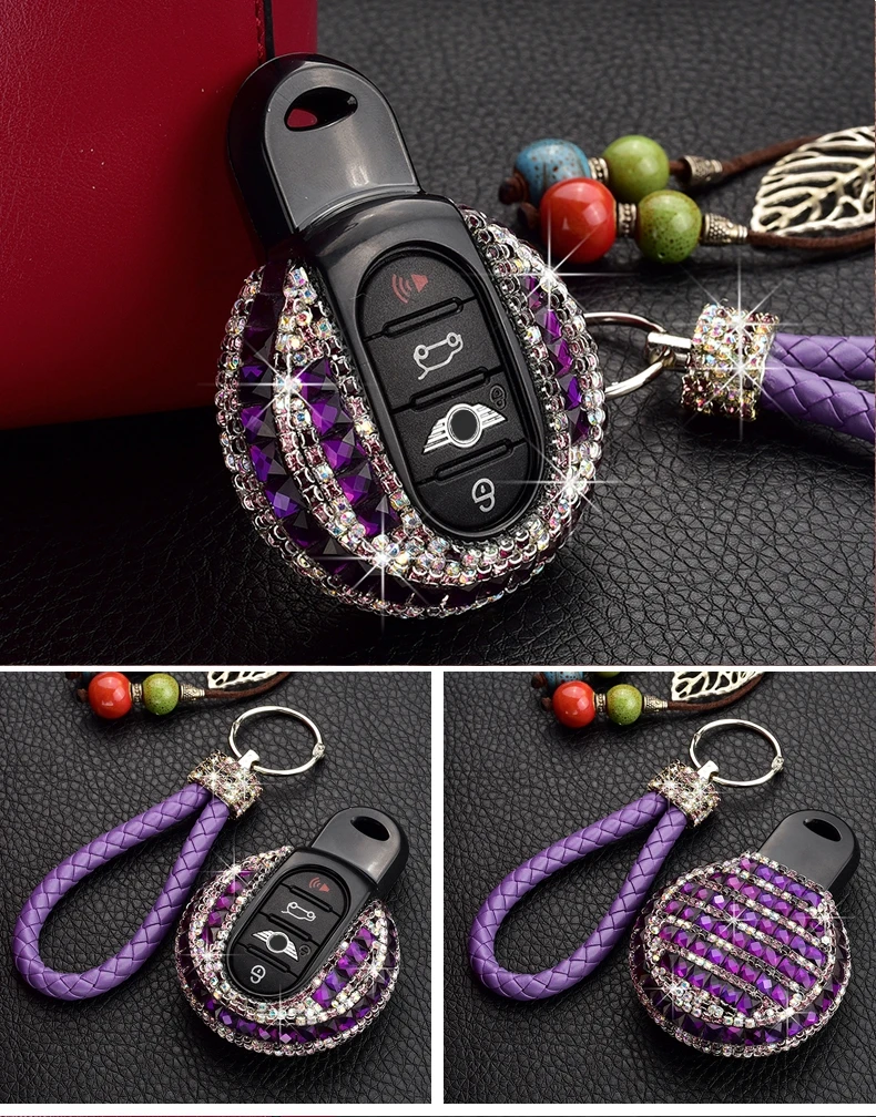 Подарок высокое качество роскошный Алмазный чехол для ключей для BMW MINI Cooper F56 F55 F54 F60 R55 R56 R59 R60 R61 ONE S Clubman чехол для ключей