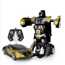 Игрушечные лошадки цифры 2.4 г Дистанционное управление робот деформация автомобиля мигалками Дистанционное управление Лер стайлинга автомобилей Робот динамический робот Игрушечные лошадки