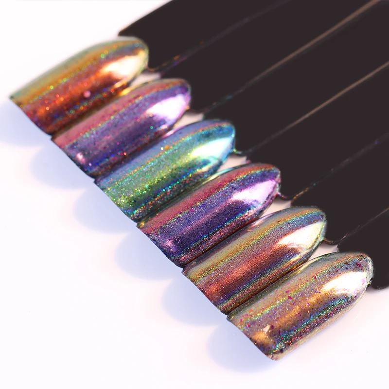 3D القط العين بودرة لامعة للأظافر المغناطيسي الساطع مرآة تأثير الصباغ مسمار الفن زينة البولندية هلام الغبار