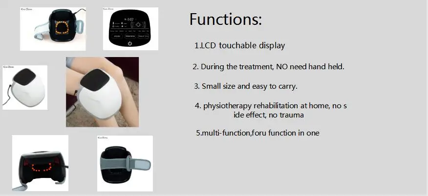 Cozing смарт-массажер колено ревматоидный артрит колена боли медицинские лазерные лечение холодом машина