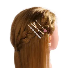 3 шт. металлический бант жемчужная капля женский в форме сердца Детская Шпилька заколка аксессуары для волос Инструменты для укладки волос Горячая Распродажа