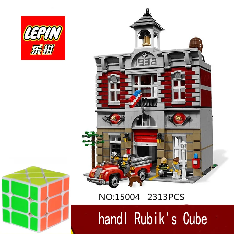 

DHL Lepin 15004 2313PCS City Fire Brigade Model Doll House Building Kits Assembing Blocks Compatible With legoed 10197