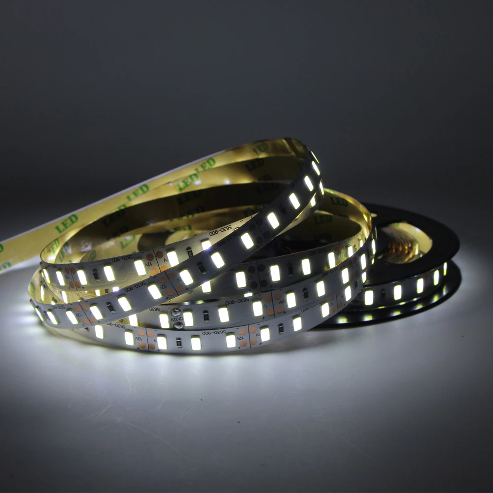 Светодиодная лента 5630 5730 SMD 12 В гибкий светодиодный светильник 60 светодиодов/м 90