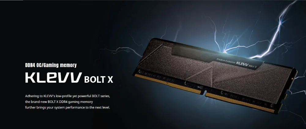 Klevv BOLT-X Настольный ПК 4 ГБ 8 ГБ 16 ГБ DDR4 3200 4 г 8 г 16 г 3200 МГц ram модуль памяти PC4 Intel XMP2.0 DDR4 Gaming momory