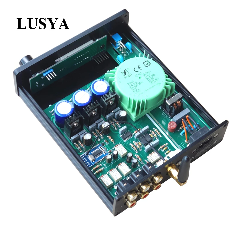 Lusya PGA2310/PGA2311 3 way stereo input Bluetooth 4.2 Preamp Preamplifier Board with case T0422