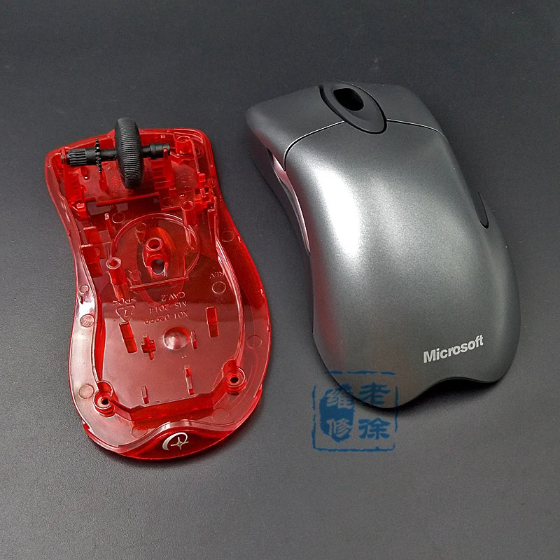 Чехол для microsoft mouse для microsoft IO1.1 IE3.0 красная акула полярная Акула Верхняя Нижняя оболочка роликовое колесо чехол для мыши