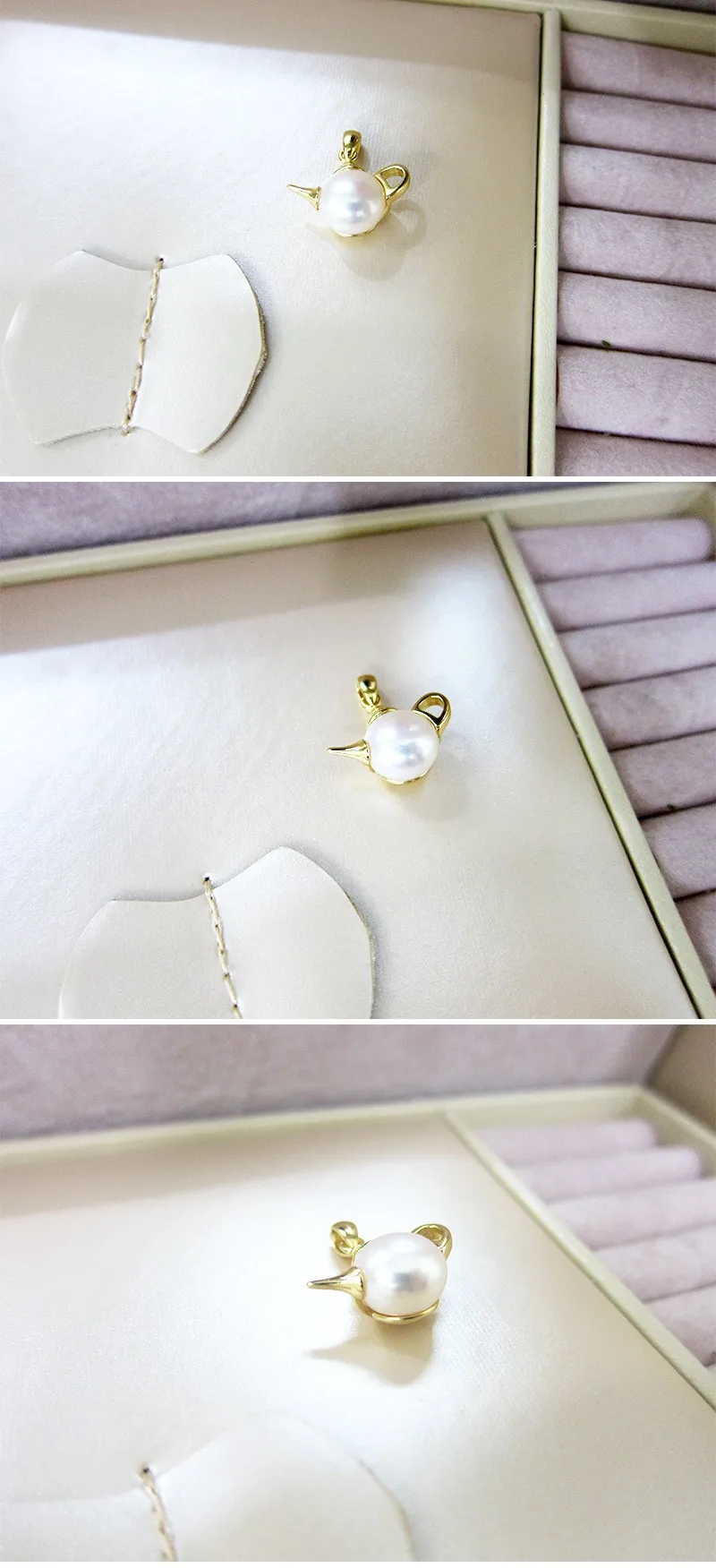 Женский простой кулон 925 пробы Серебряный уникальный дизайн милый подарок Модный жемчужный кулон белый пресноводный жемчуг