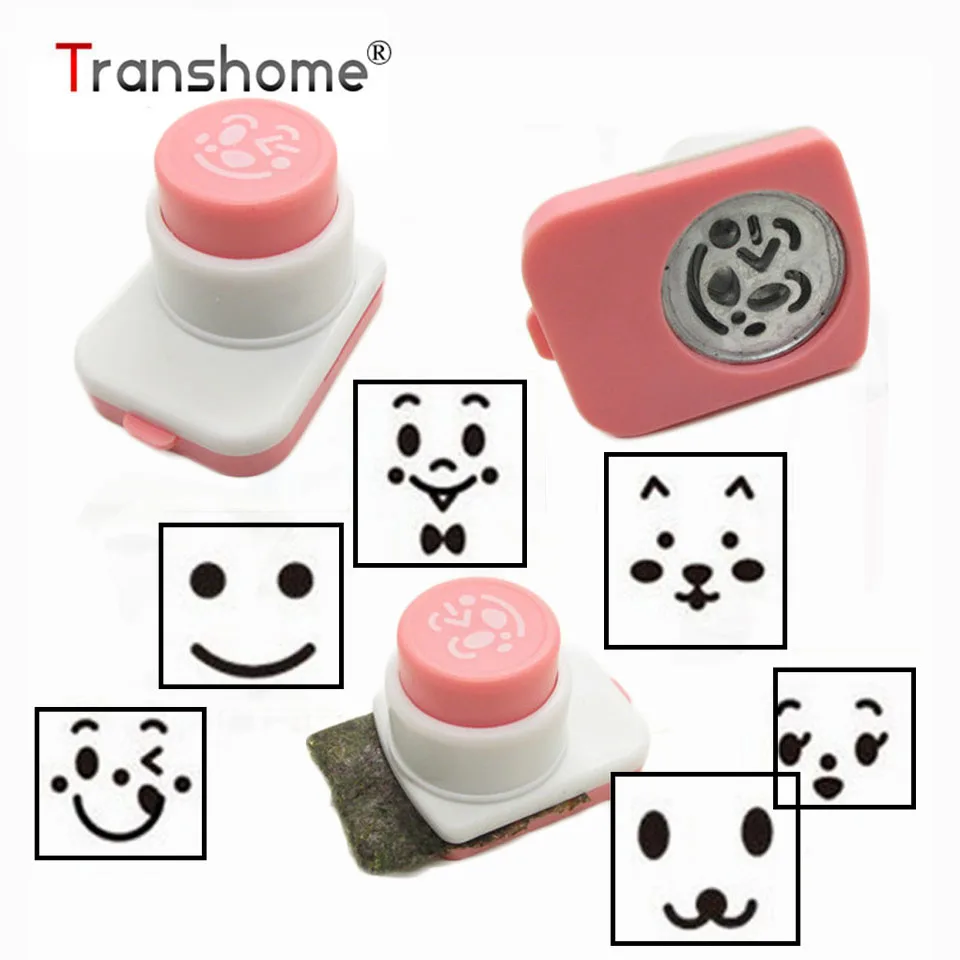 

Transhome Sushi Tools Cartoon Emoj Nori Cutter Rice Ball Punch DIY Smiling Face Sushi Tool Maker Kitchen Accessories Wholesale