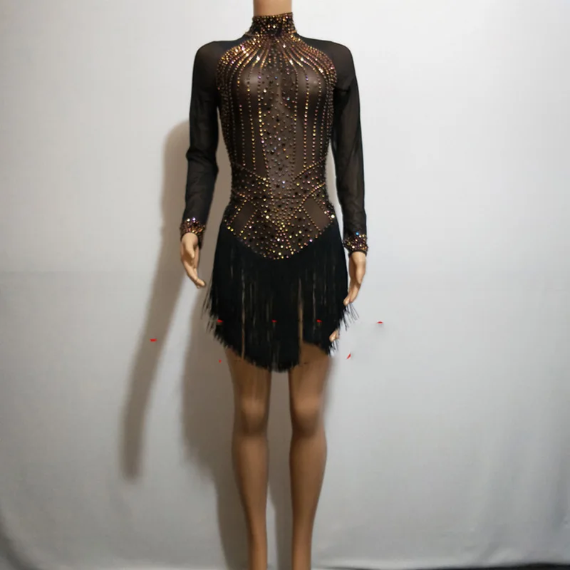 Sparkly Silver Crystals Jumpsuit Women Birthday Celebrate Nude Costume Female Singer Bling Bodysuit Performance Dance Wear DJ414 |