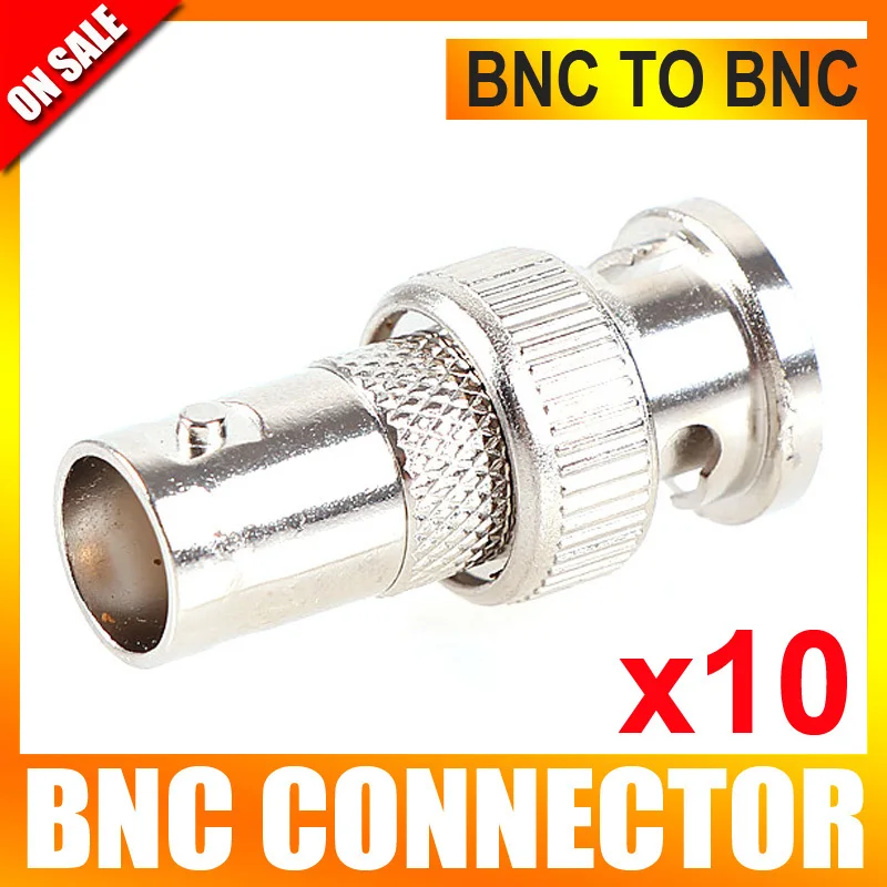 

10Pcs/lot BNC To BNC Connector BNC Adaptor The Cable Connector Plug For CCTV System