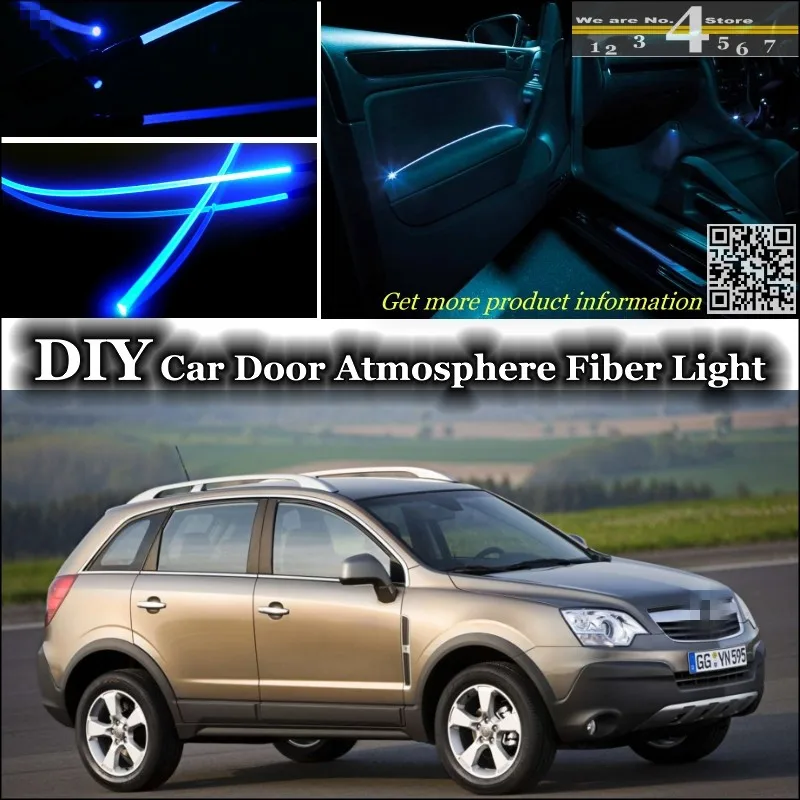 Для Opel Antara для Chevrolet Captiva внутренний окружающий свет тюнинг атмосферное волокно