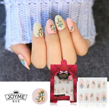 High Quality Metal Nail Stickers 3d Crystal Stone DIY Metal Nail Art Decorations Golden Stickers Manicura Women Beauty Tool Gift