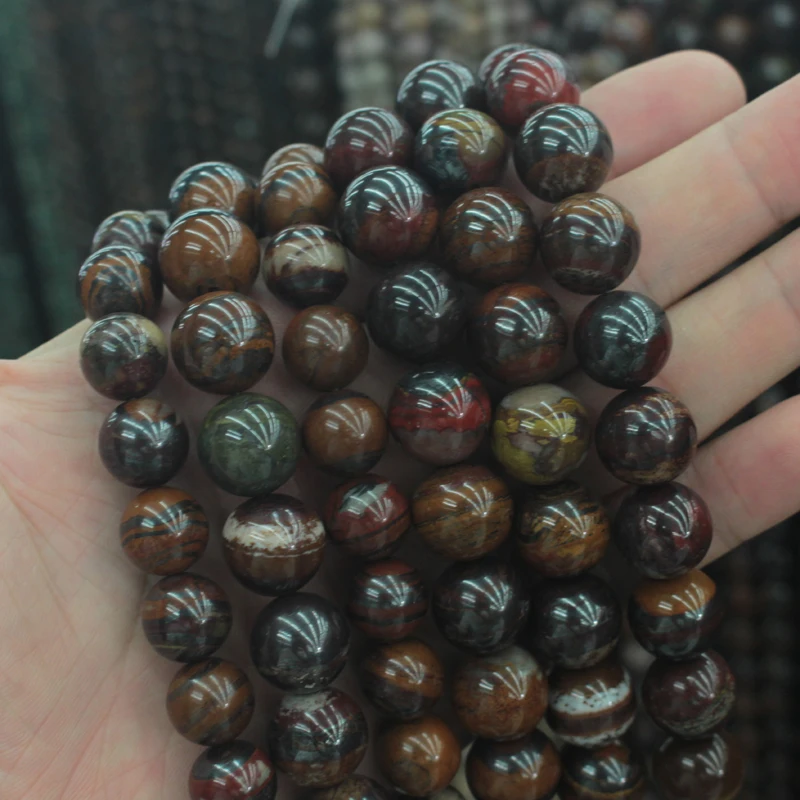 

round iron tiger eye beads natural stone beads DIY spacer beads for jewelry making strand 15" wholesale !