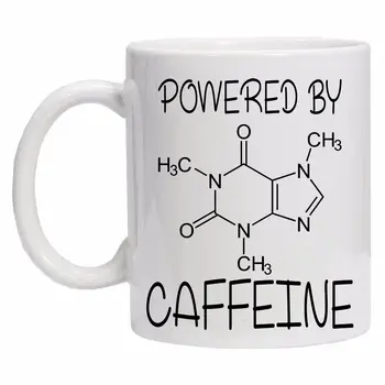 

Powered By Caffeine Formula Geek Nerd Funny Tea Coffee Ceramic Mug