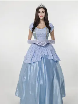 

Customized Cinderella Elsa Princess Dress Cosplay Costume for Women Adult Halloween Stage Dress Festival Party Dress