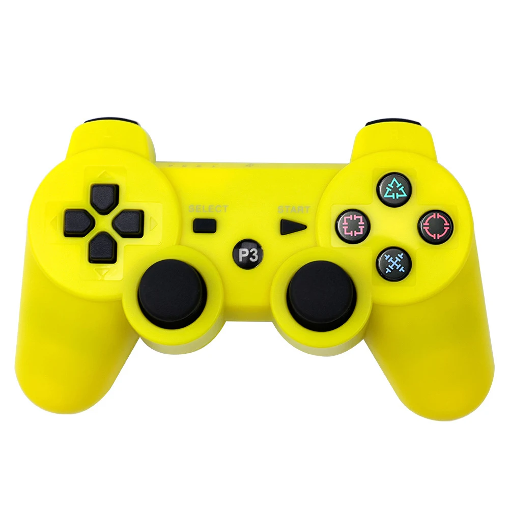 Беспроводной Bluetooth контроллер для sony PS3 геймпад для Play Station 3 Джойстик для sony Playstation 3 для Dualshock контроллер - Цвет: Type1 yellow