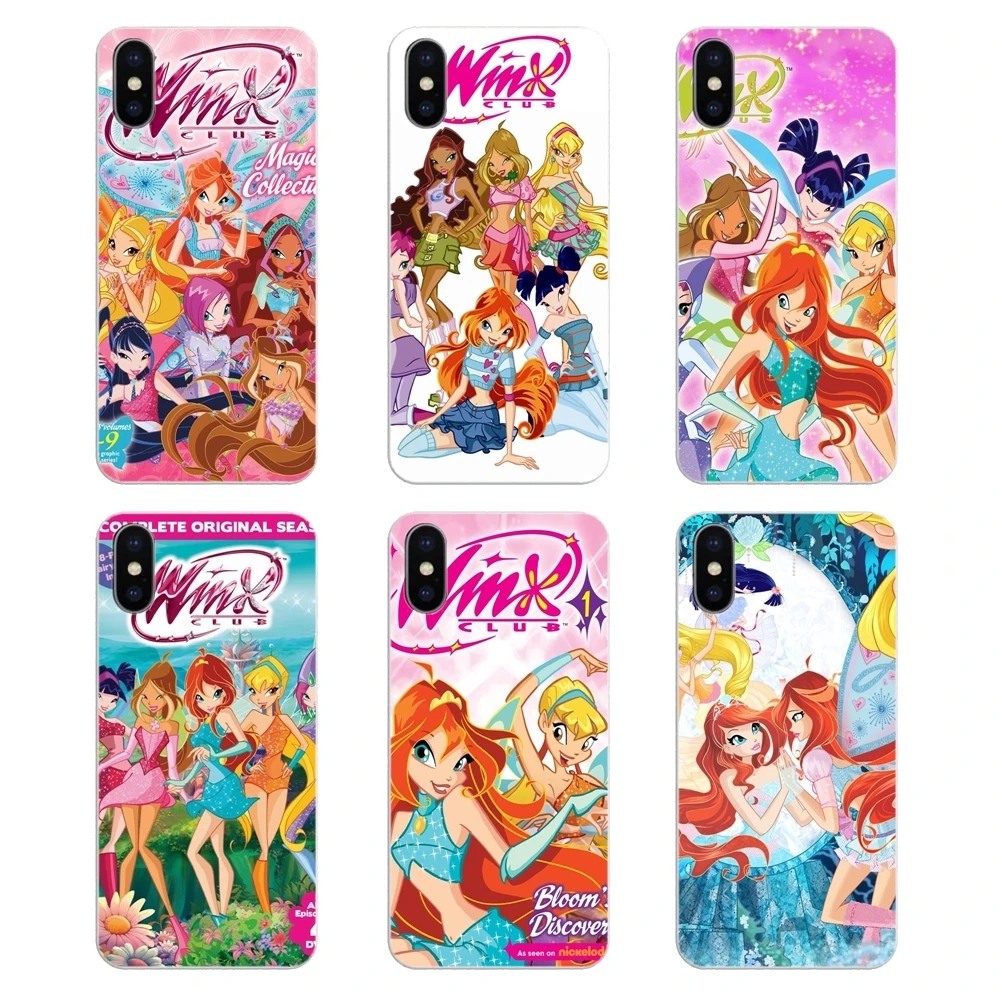 

Silicone Phone Shell Cover For Huawei Honor 8 8C 8X 9 10 7A 7C Mate 10 20 Lite Pro P Smart Plus Winx Club