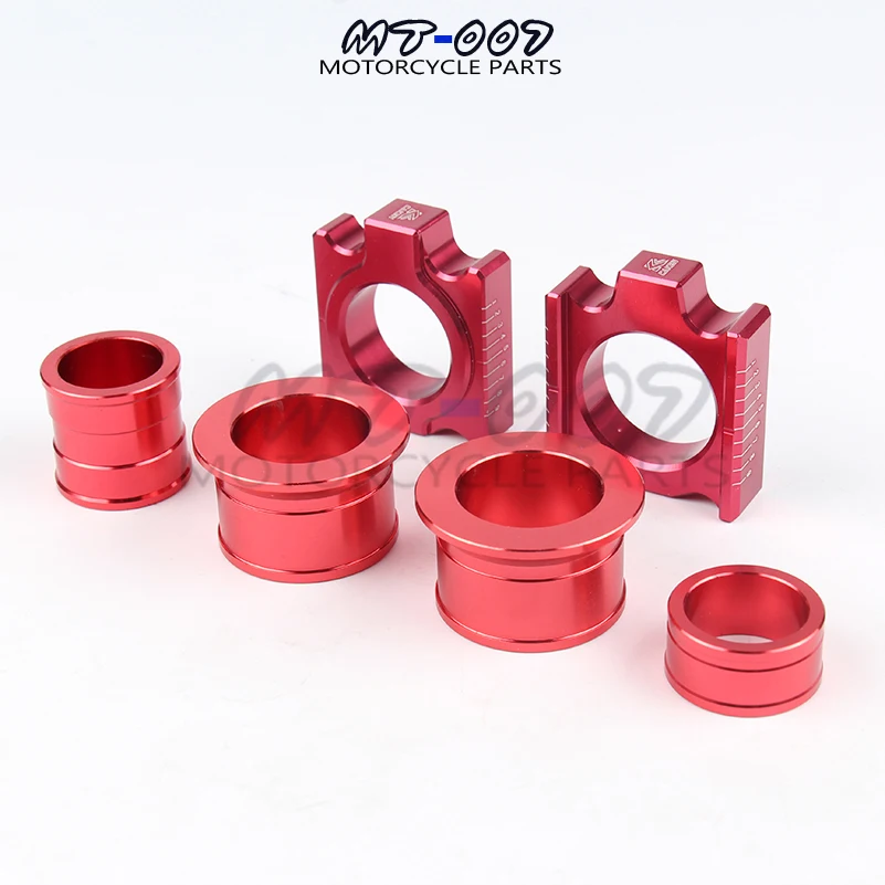 CNC Aluminum Rear Chain Adjuster Axle blocks for CR125 250R 250R 250X