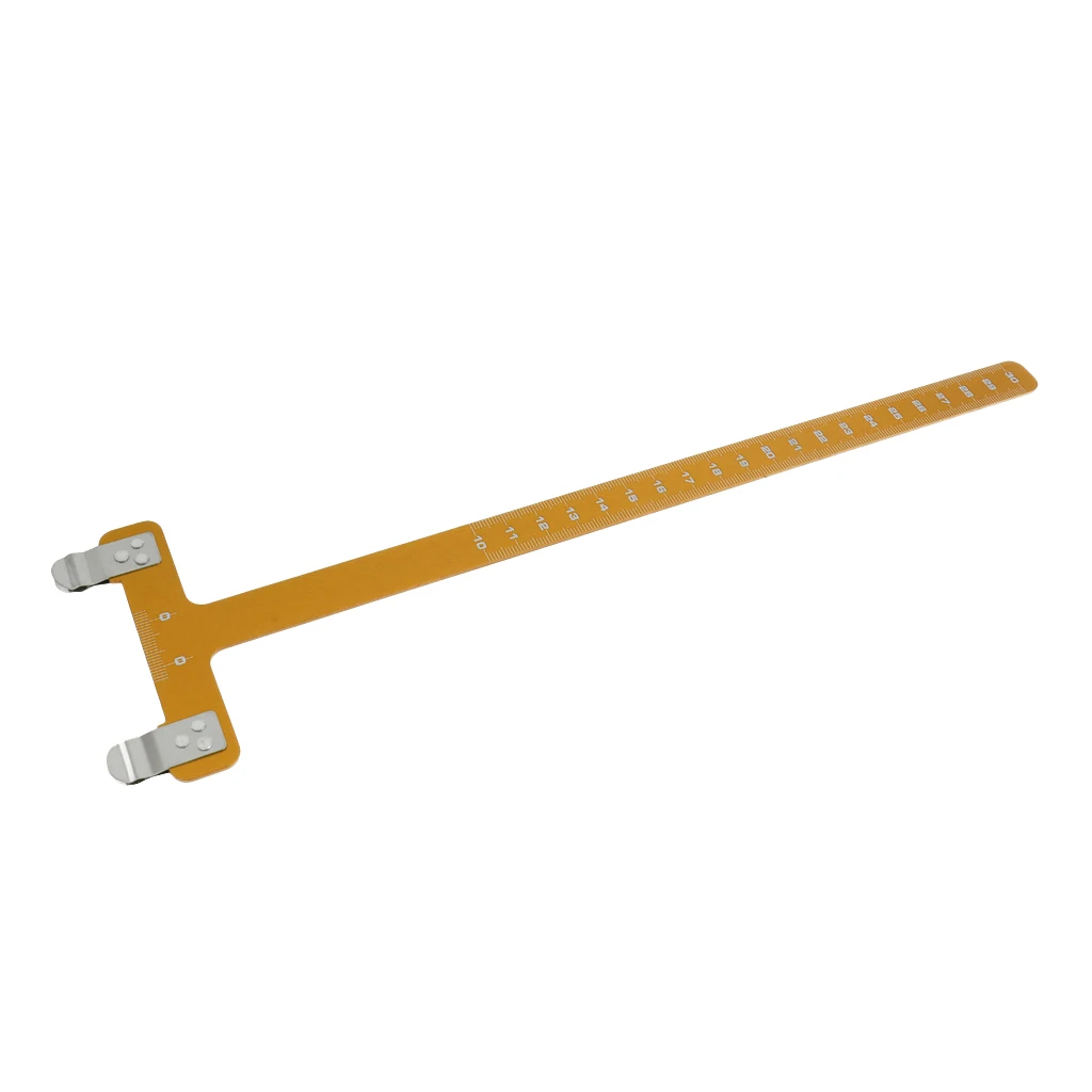 Outdoor Pro Archery Aluminum Alloy Ruler T Shaped Bow Square Tool for Recurve Compound Bows Longbow Tuning Nocking Point
