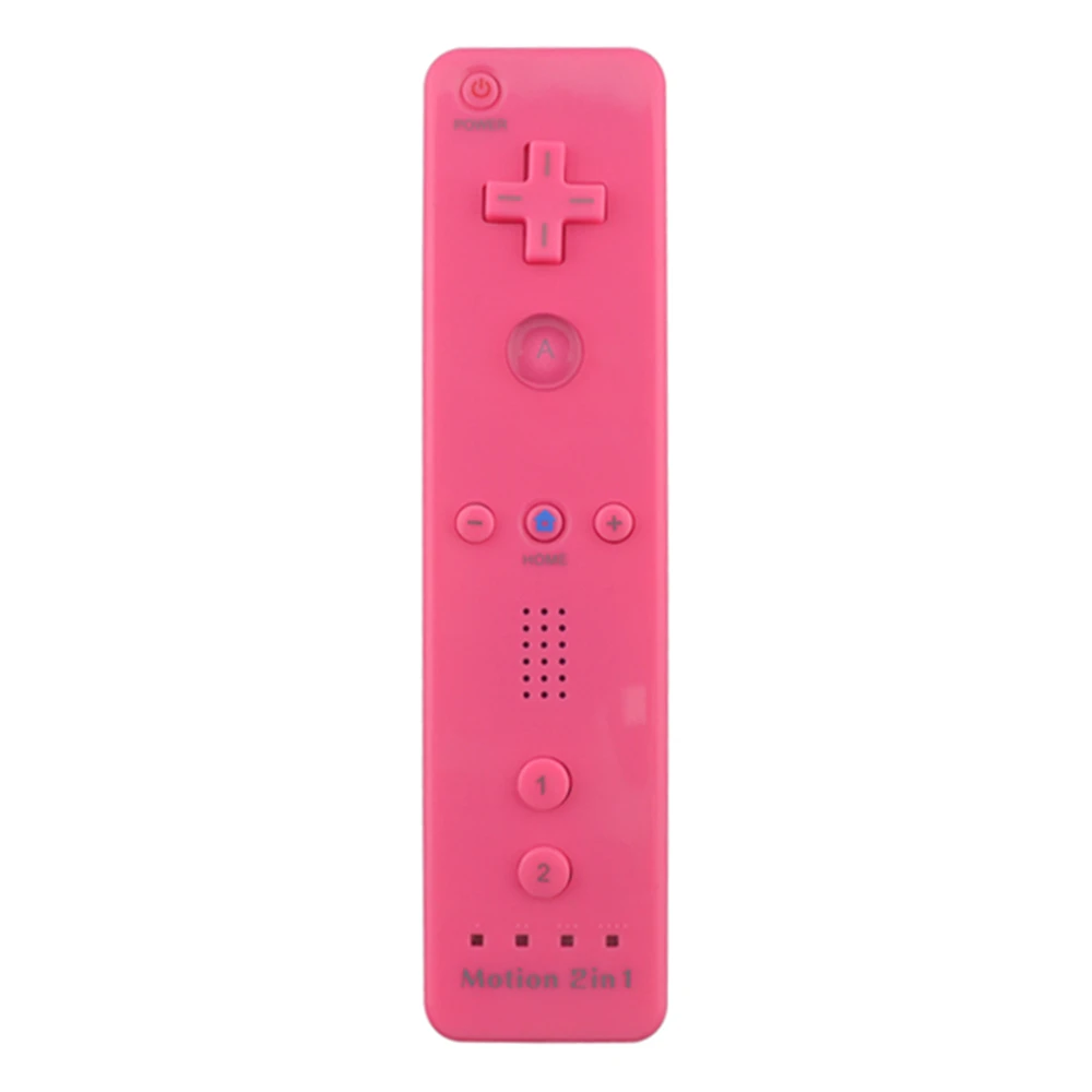 10PCS 2 in 1 Built in Motion Plus Remote Controller Wireless Gamepad for W-i-i Console Game Joystick Peach red - ANKUX Tech Co., Ltd