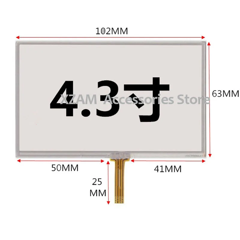 102X63 105*65 мм 4 3 дюйма резистивный сенсорный экран r для gps навигатора MP4 плеера